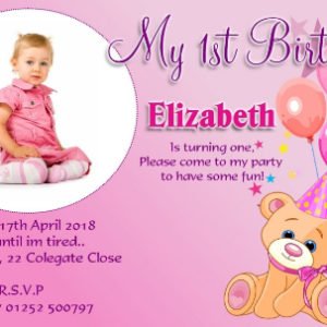 Birthday invitations