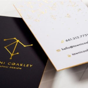 Cold Foil Silk Cards