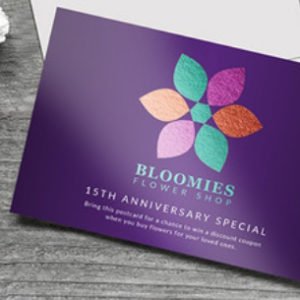 Metalic Postcards