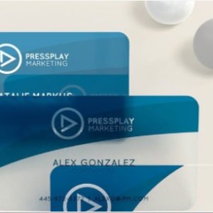 Plastic Frosted Cards